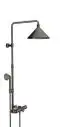 AXOR-HG-AXOR-Showers-Front-Showerpipe-mit-Thermostat-und-Kopfbrause-240-2jet-Brushed-Black-Chrome-26020340 gallery number 1